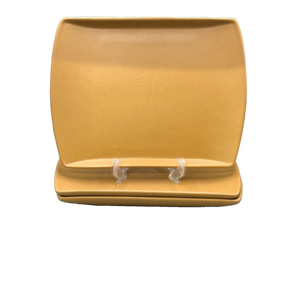 Set Of 3 Anfora‎ Rectangular Sedona Toffee Plates 11"x8.25"